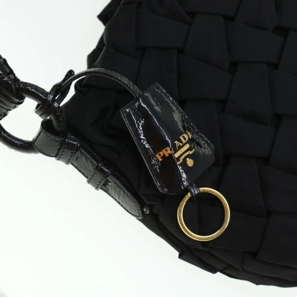 PRADA Shoulder Bag Nylon Black - Picture 10 of 16